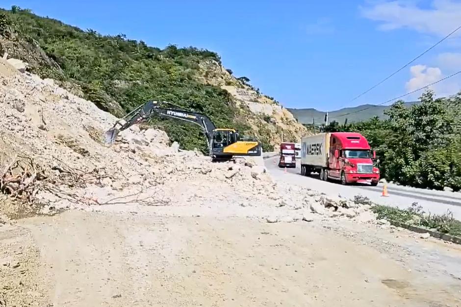 Estas son las rutas alternas por el derrumbe ocurrido en el kilómetro 61 de la ruta al Atlántico, el recién pasado fin de semana. (Foto: Ministerio de Comunicaciones)