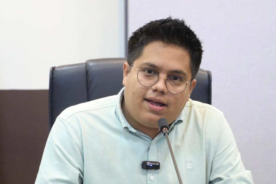 El diputado oficialista David Illescas hizo fuertes señalamientos contra otros miembros del Congreso. (Foto: Organismo Legislativo)