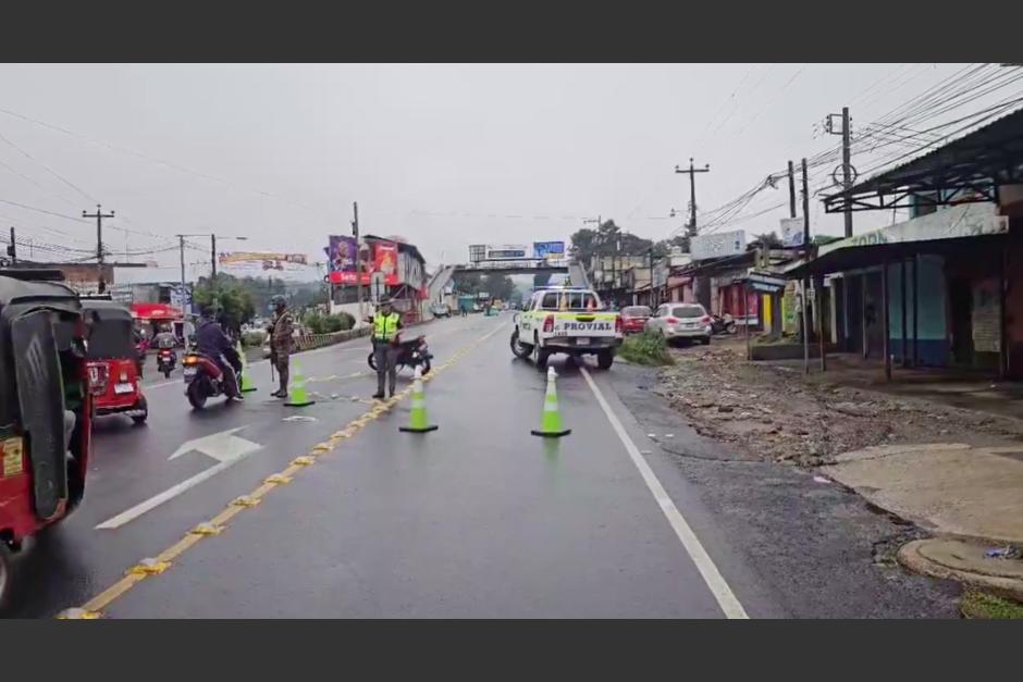 Se reportó un socavamiento en ruta interamericana. (Foto: captura de pantalla)