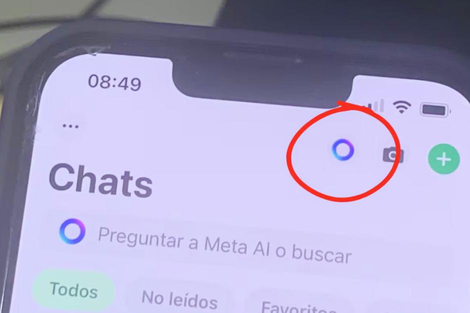 La mayoría de usuarios guatemaltecos han verificado que desde la semana pasada se integró Meta AI en la app de Whatsapp. (Foto: TN)