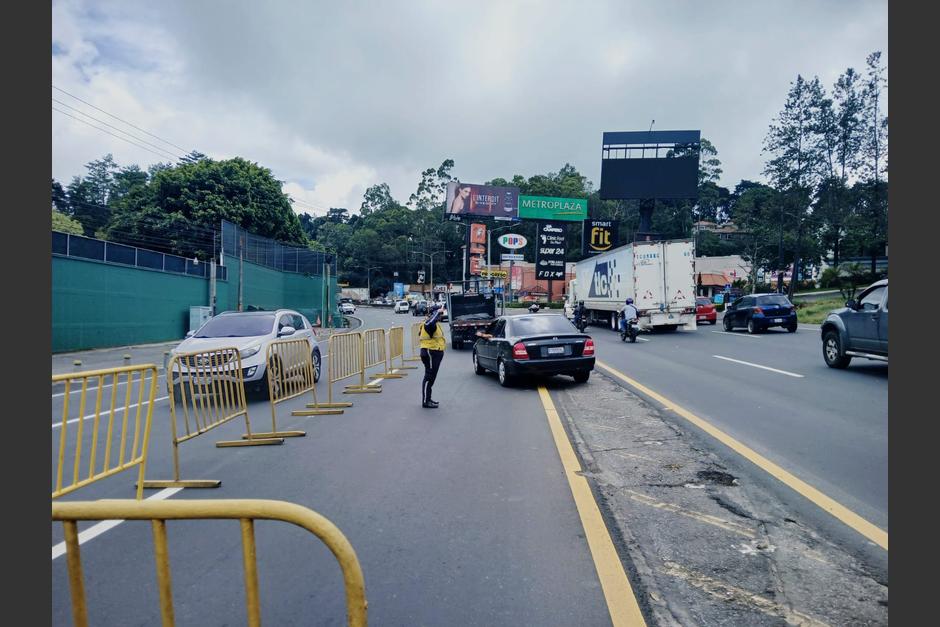 Carretera a El Salvador estará cerrada a partir de las 10 de la noche. (Municipalidad Santa Catarina Pinula)