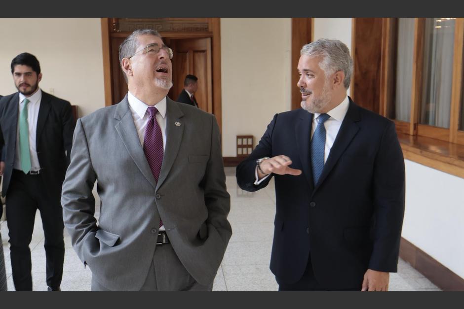 El presidente Bernardo Arévalo se reunió con el exmandatario de Colombia, Iván Duque. (Foto: X/Iván Duque)