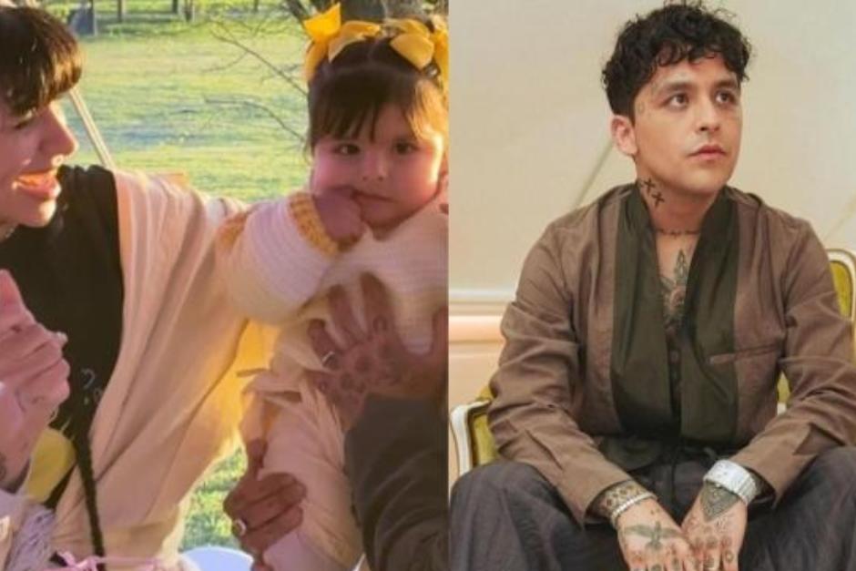 La hija de Christian Nodal y Cazzu acaba de cumplir su primer año y lo celebraron juntos con una espectacular fiesta al aire libre. (Foto: Yahoo)