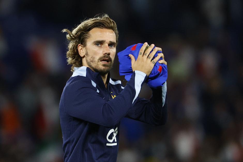 Griezmann en un partido de la Liga de Naciones, Francia vs Italia, 6 de Septiembre de 2024 (Foto: Reuters/Christian Hartmann)