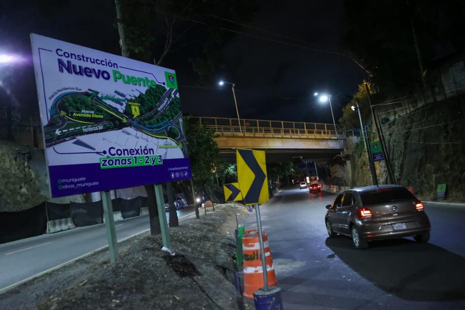 Habilitan el paso por el puente Adolfo Mijangos, la estructura se construyó tras un accidente ocurrido en febrero de 2024. (Foto: Muni Guate)