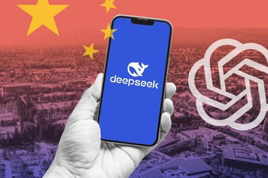 Deepseek parece haber surgido de la nada, pero la empresa tiene su sede en Hangzhou, una importante ciudad en el este de China y es conocida como "Silicon Valley china" (© Montaje FT/Getty/Bloomberg)