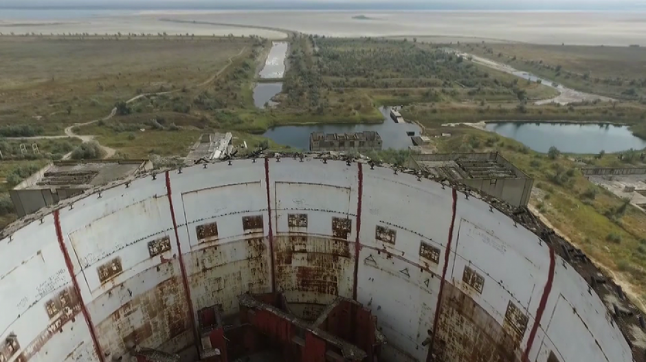 La planta nuclear abandonada en Crimea. (Imagen: RT)