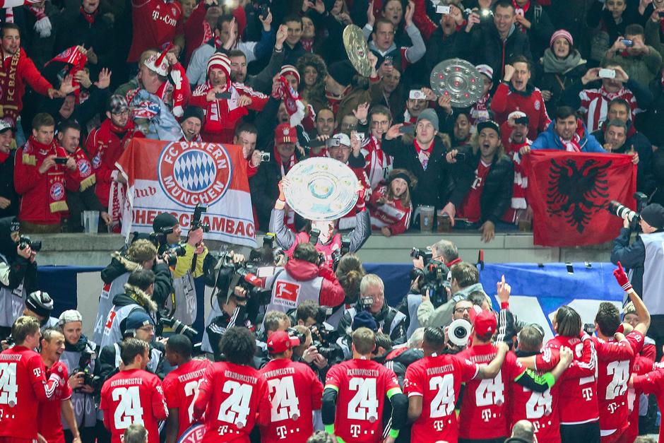 El Bayern Munich hizo historia al ganar el título a falta de nueve jornadas. (Foto: EFE)