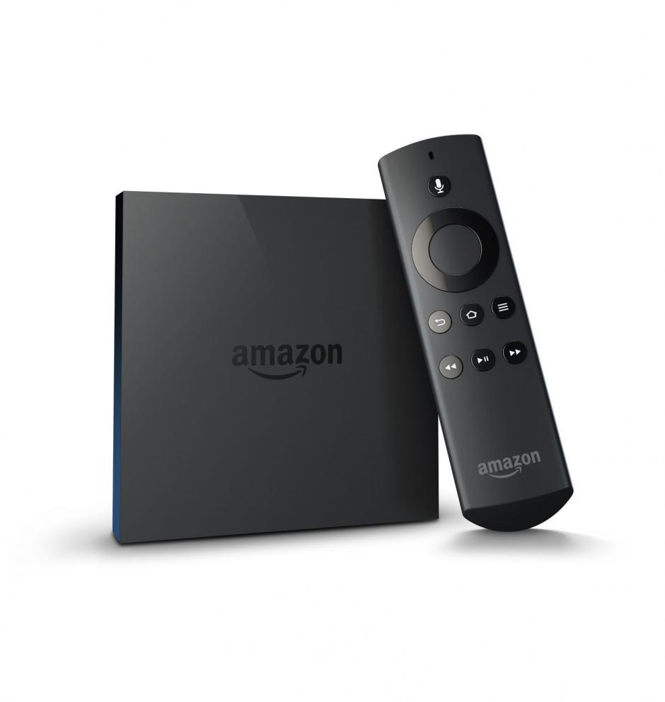 El dispositivo de televisión Amazon Fire TV, una pequeña caja negra para colocar junto al televisor que conjugará el servicio de "streaming". (Foto: EFE)