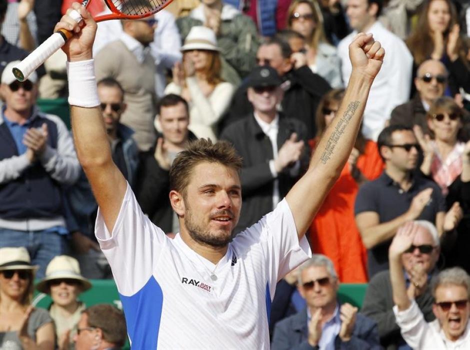 Wawrinka ganó por segunda vez en su carrera a Roger Federer y se coronó en el Masters de Montecarlo. (Foto: EFE)