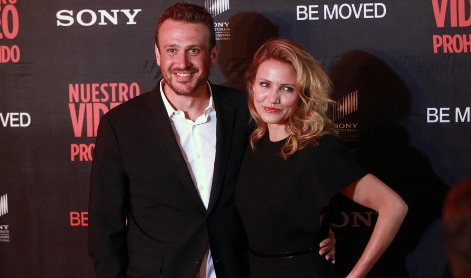 Los actores estadounidenses Cameron Díaz y Jason Segel posan para los fotógrafos hoy, miércoles 30 de julio de 2014, durante la alfombra roja para promover la película " Nuestro Video Prohibido", en Ciudad de México. (Foto: EFE/Sáshenka Gutiérrez)