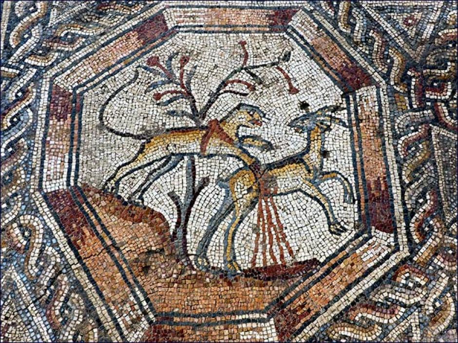 El mosaico está relacionado a actividades de agricultura, caza y pesca. (Foto: gizmodo.com)