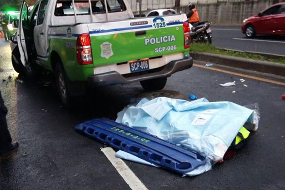 La asistente del presidente del Congreso y el hijo del narcotraficante Henry Fariñas, fueron las personas que provocaron el accidente de tránsito de este viernes donde un agente de la PMT perdió la vida. (Foto: PMT)