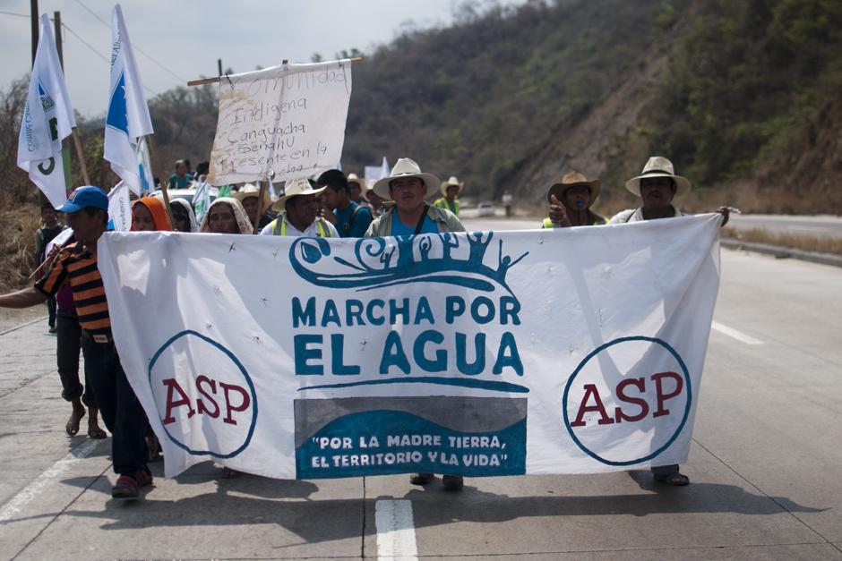 La Marcha por el Agua inició su séptimo día de trayecto. (Foto: Alejandro Balán / Soy502)&nbsp;