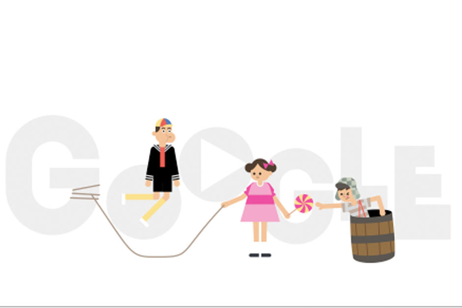 Google elabora un "doodle" por el 45 aniversario del primer capítulo de la serie mexicana "El Chavo del 8". (Foto: Doodlle/Google)