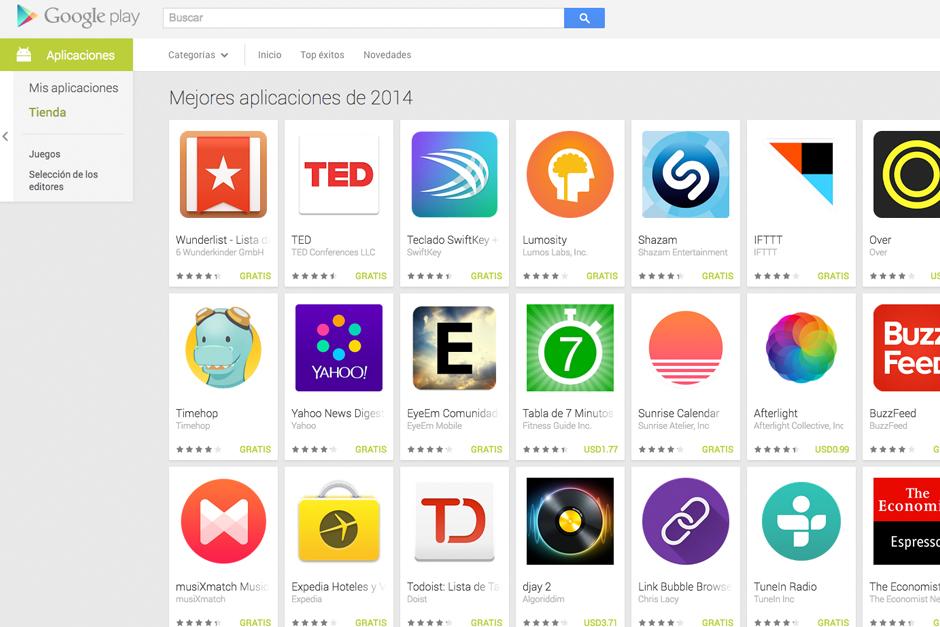 Google ha publicado las mejores aplicaciones para los usuarios del 2014. (Imagen: Google)