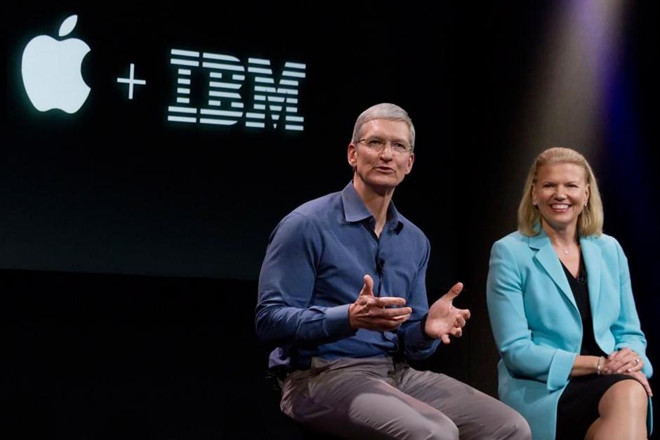 Con el acuerdo, Apple, que en los últimos tiempos ha dirigido sus esfuerzos hacia la informática de consumo en lugar de centrarse en la empresa (donde el líder indiscutible sigue siendo el software de Microsoft), trata de introducirse en el ámbito empresarial de la mano de un titán de este sector como es IBM. (Foto: Apple)