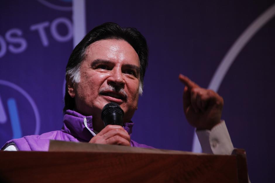 Alfonso Portillo, durante la asamblea del partido TODOS. (Foto: Archivo/Soy502)