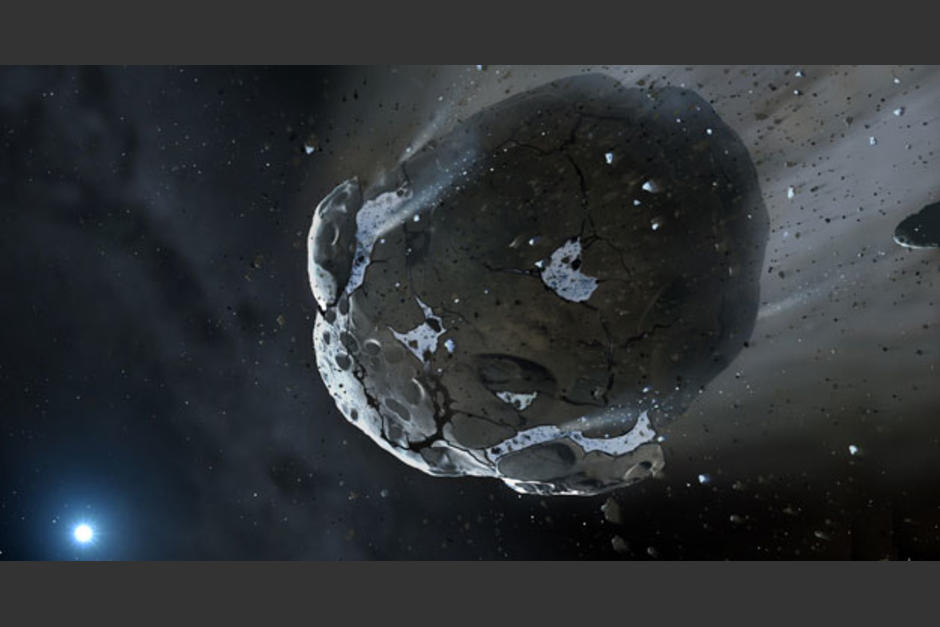 &nbsp;Imagen obtenida por Warwick y Cambridge del asteroide rico en agua. (AFP/Mark A. Garlick/University of Warwick/University of Cambridge)