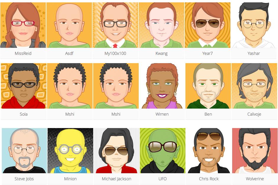 Los avatares reflejan la personalidad de las personas.