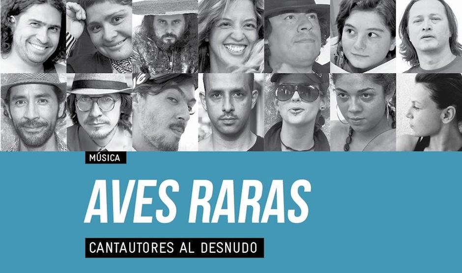 Catorce cantautores guatemaltecos, unidos por su pasión por la música en "Aves Raras". (Diseño: Centro Cultural de España)&nbsp;