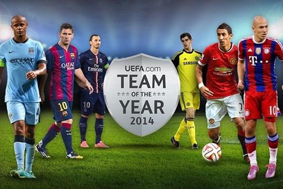 La UEFA dio a conocer su once ideal del 2014 escogido por los internautas de su página uefa.com. (Imagen: Twitter uefa.com)