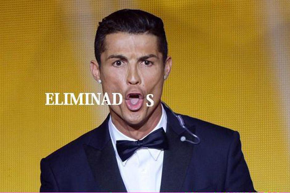 La expresión de Cristiano Ronaldo tras recibir su tercer Balón de Oro fue utilizada como "meme".&nbsp;