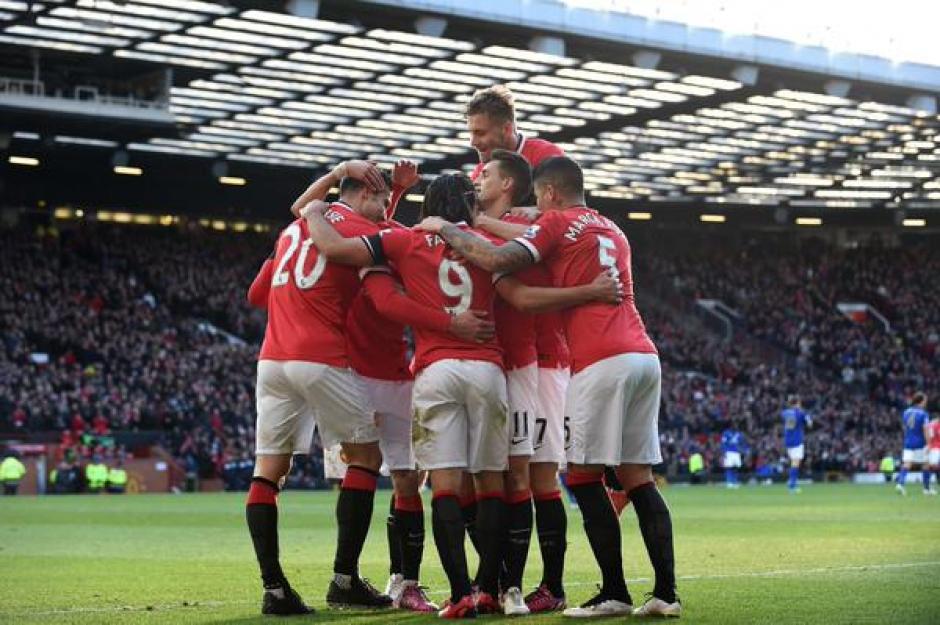 El Manchester United venció 3-1 al Leicester (3-1) en Old Trafford . (Foto. EFE)