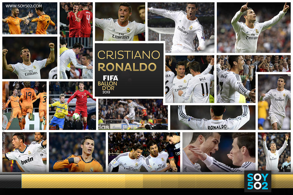 Cristiano Ronaldo anotó 69 goles en 2013, rompiendo su récord histórico anual. (Diseño de Javier Marroquín/Soy502)