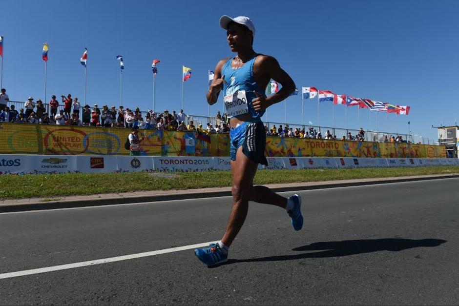 Barrondo durante su participación en la prueba de 20 kilómetros de marcha en Toronto 2015. (Foto: Álvaro Yool/Nuestro Diario)