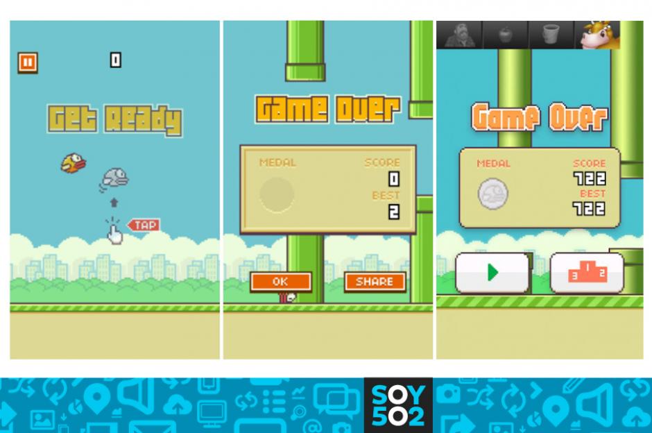 El videojuego “Flappy Bird”, aún aparece en App Store, aunque al intentar bajarlo te envía un mensaje de error. &nbsp;