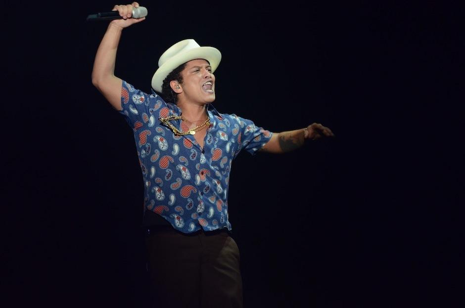 El talento y genialidad de Bruno Mars fue el ingrediente más importante de la fórmula musical del Festival Presidente 2014. (Foto: Selene Mejía/Soy502)&nbsp;