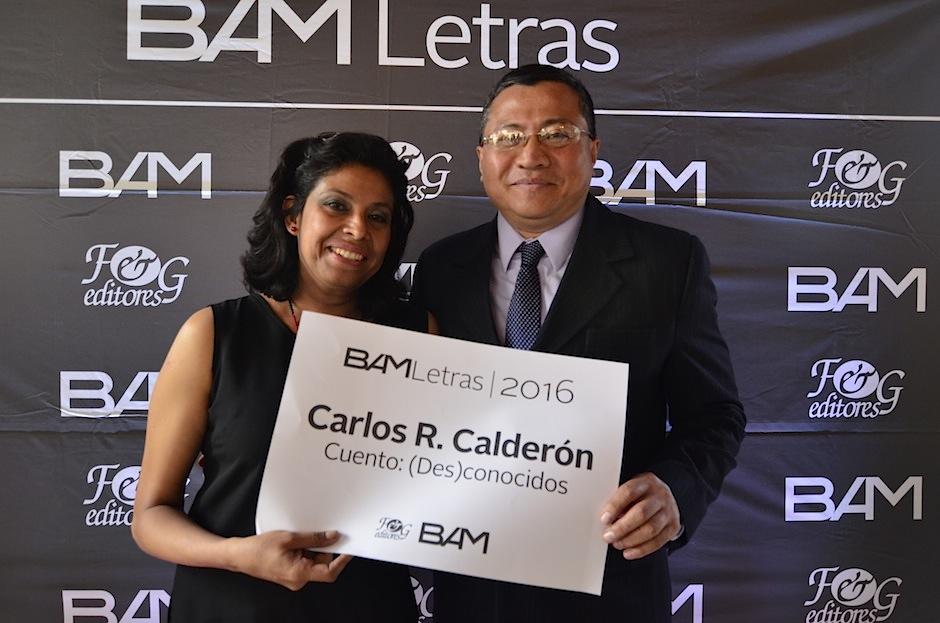 Carlos Calderón del Cid ganó el Certamen Nacional de Cuento BAM Letras. (Foto: Selene Mejía/Soy502) 