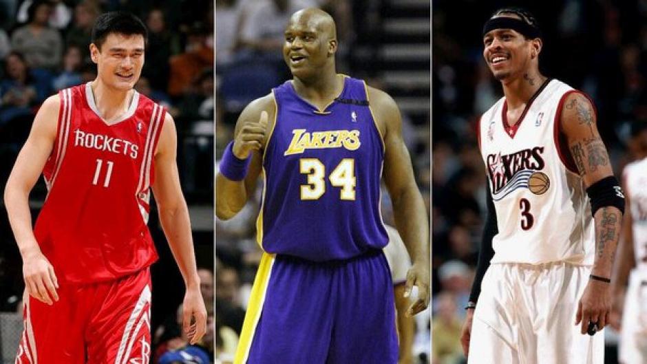 Los exastros de la NBA, Allen Iverson, Shaquille O'Neal y Yao Ming fueron elegidos al Salón de la Fama. (Foto: Hool NBA)