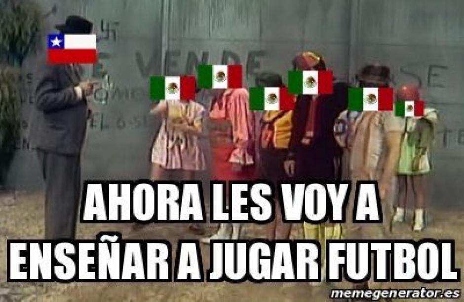 Algunos usuarios resaltaron que Chile "le enseñó" a México a jugar fútbol. (Foto: memedeportes.com)