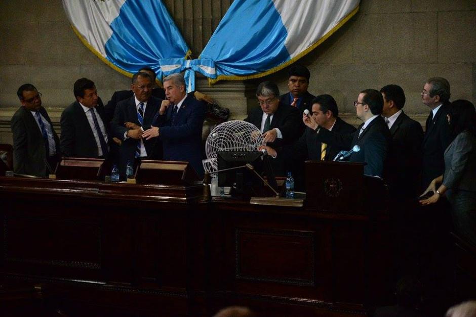 El Congreso conformó la comisión pesquisidora que conocerá el antejuicio a Otto Pérez Molina. &nbsp;(Foto: Wilder López/Soy502)&nbsp;