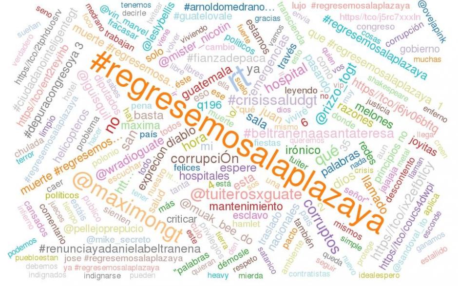 La tendencia del día en Twitter es #RegresemosALaPlaza (Foto: Twitter&nbsp;@TrendsGuate&nbsp;)