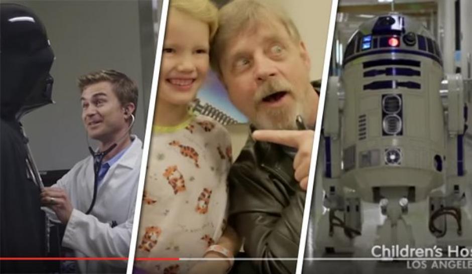 Personajes de Star Wars visitaron el hospital de niños de Los Ángeles. (foto:Hospital Pediátrico de Los Ángeles)