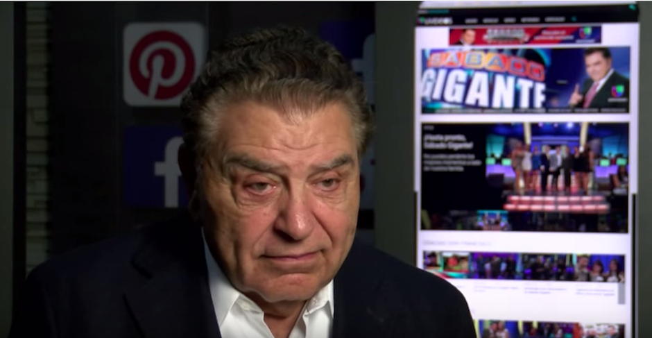 Don Francisco se retira de la televisión junto a Sábado Gigante, el programa de variedades más longevo de hispanoamérica. (Foto: Youtube)&nbsp;