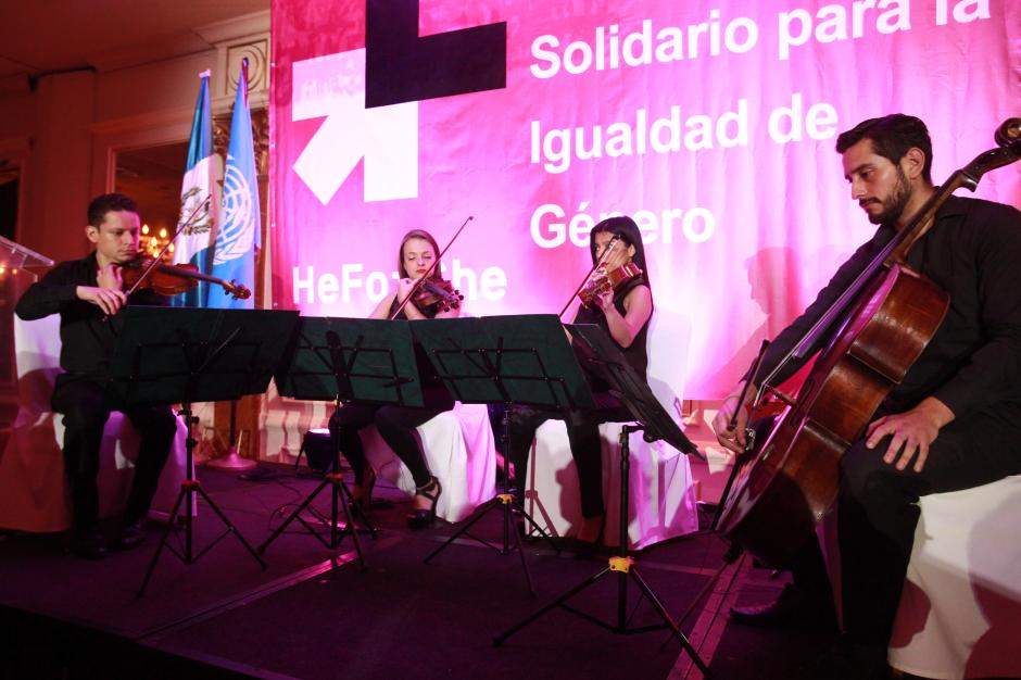 El Cuarteto Asturias ya se ha sumado al compromiso con la campaña "HeforShe" de ONU Mujeres Guatemala (Foto: ONU Mujeres Guatemala)