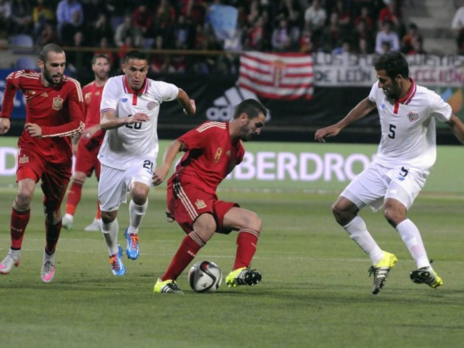 España le ganó a Costa Rica 2-1 y se prepara para enfrentar las eliminatorias hacia la Eurocopa. &nbsp;(Foto: EFE)&nbsp;