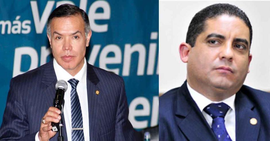 Juan de Dios Rodríguez y Juan Carlos Monzón ocuparon los puestos de más confianza del Presidente y la Vicepersidenta y ahora están señalados de actos de corrupción. (Foto: archivo/Soy502)