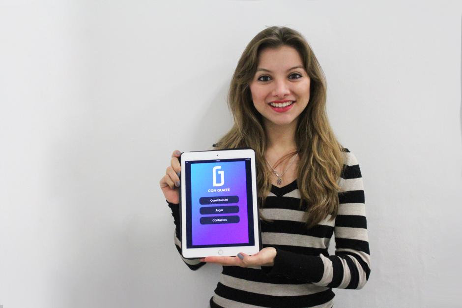 Stephanie Alvarado, estudiante de Diseño Gráfico de la Universidad del Istmo de Guatemala ha desarrollado un juego que lleva el nombre de “Con Guate”. (Foto: Con Guate)
