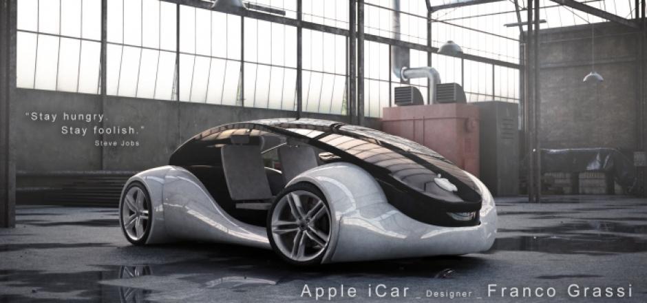 El diseñador Franco Grassi elaboró un modelo conceptual de lo que podría ser el iCar. (Foto&nbsp;Franco Grassi)