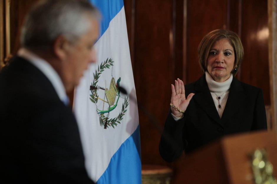 María Eugenia Villagrán, expresidenta del TSE, fue juramentada este viernes como la nueva Procuradora General de la Nación. (Foto: Soy502)