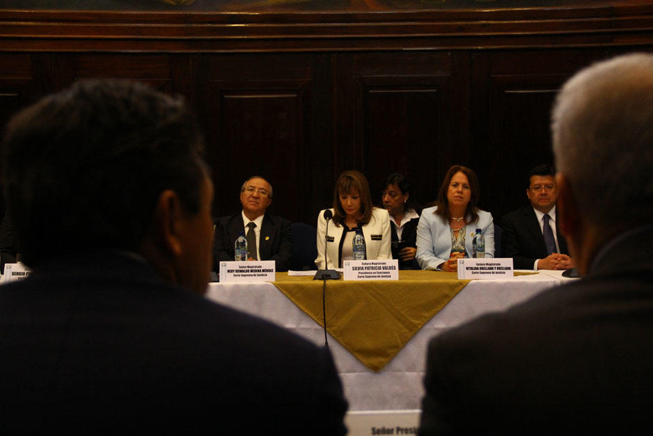 Los magistrados de la Corte Suprema de Justicia pidieron a la Junta Directiva del Congreso una ampliación presupuestaria para seguir funcionando. (Foto: Alexis Batres/Soy502)