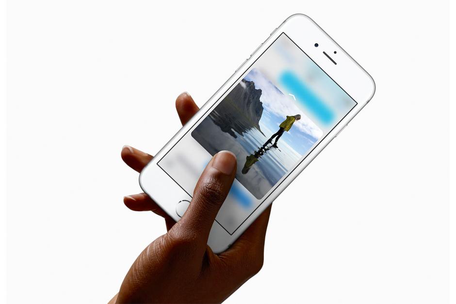 La tecnología 3D Touch permite al iPhone 6S detectar la intensidad con que presionas la pantalla. (FOTO: APPLE)