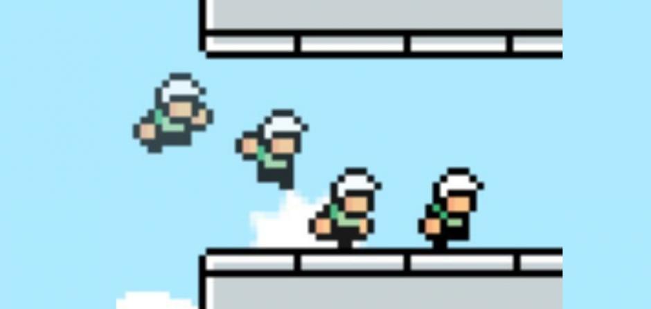 La imagren muestra gráficso sencillos y es posible que el nuevo videojuego tenga una modalidad de juego similar a "Flappy Bird".