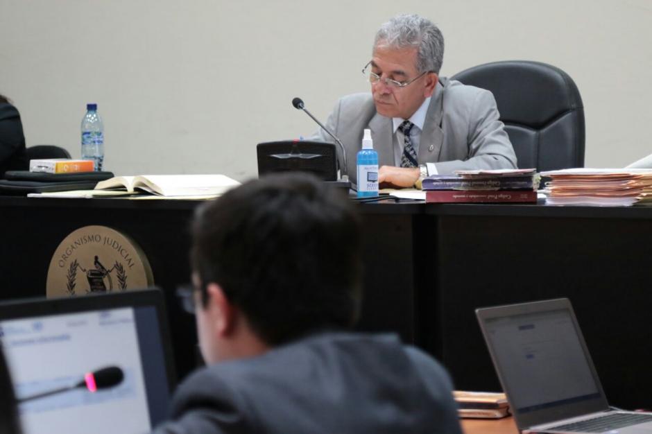 El juez Miguel Ángel Gálvez suspendió la audiencia de etapa intermedia del caso La Línea. (Foto: Alejandro Balán/Soy502)