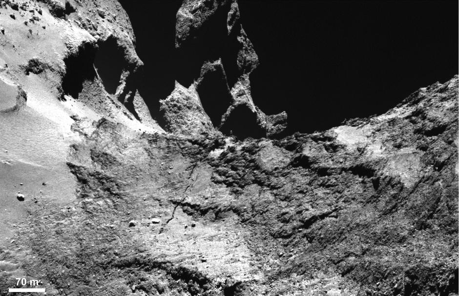 La sonda espacial Rosetta, que acompaña al cometa 67P en su viaje al Sol, registra cada detalle de la transformación del cuerpo celeste. (Foto: EFE/Esa/Rosetta)